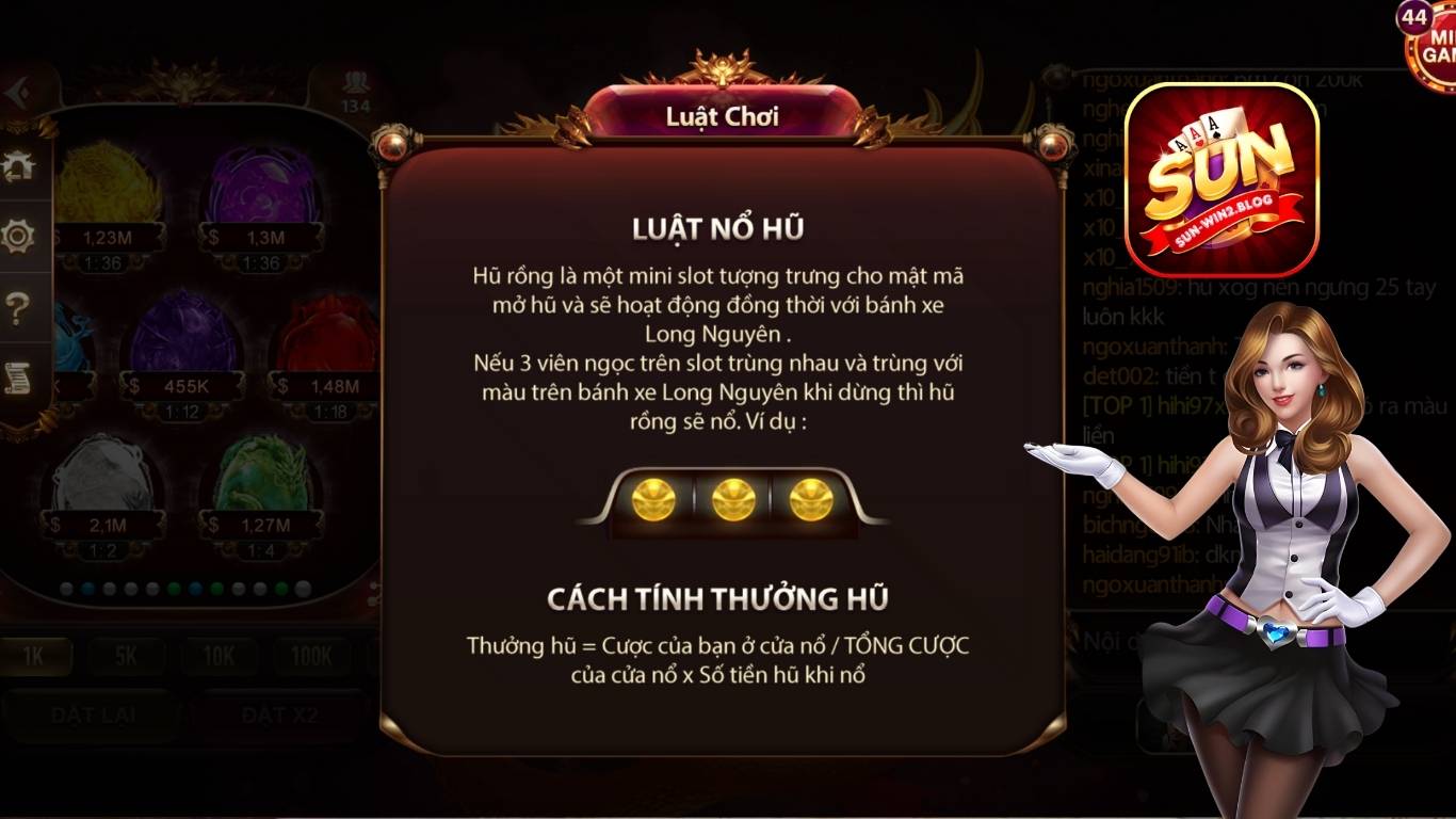 Quy định về giải thưởng nổ hũ trong Sun Rồng Sunwin. Quy định về giải thưởng nổ hũ trong Sun Rồng Sunwin.